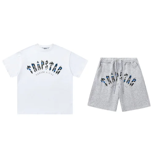 Trapstar Irongate Arch Shorts Set - Grey ice Edition