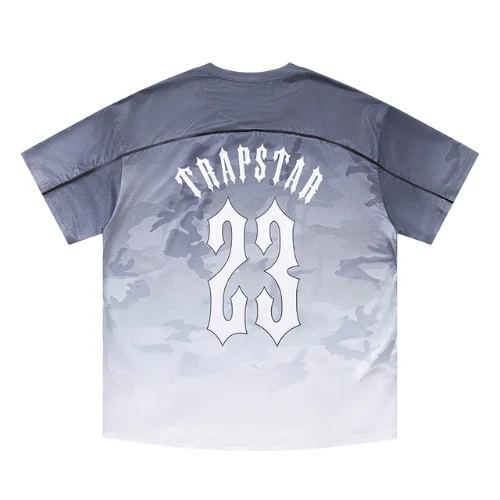 Trapstar Football Jersey T Shirt Black camo1
